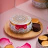 Lata Mandala Branca com Alfajor de Doce de Leite - 170g
