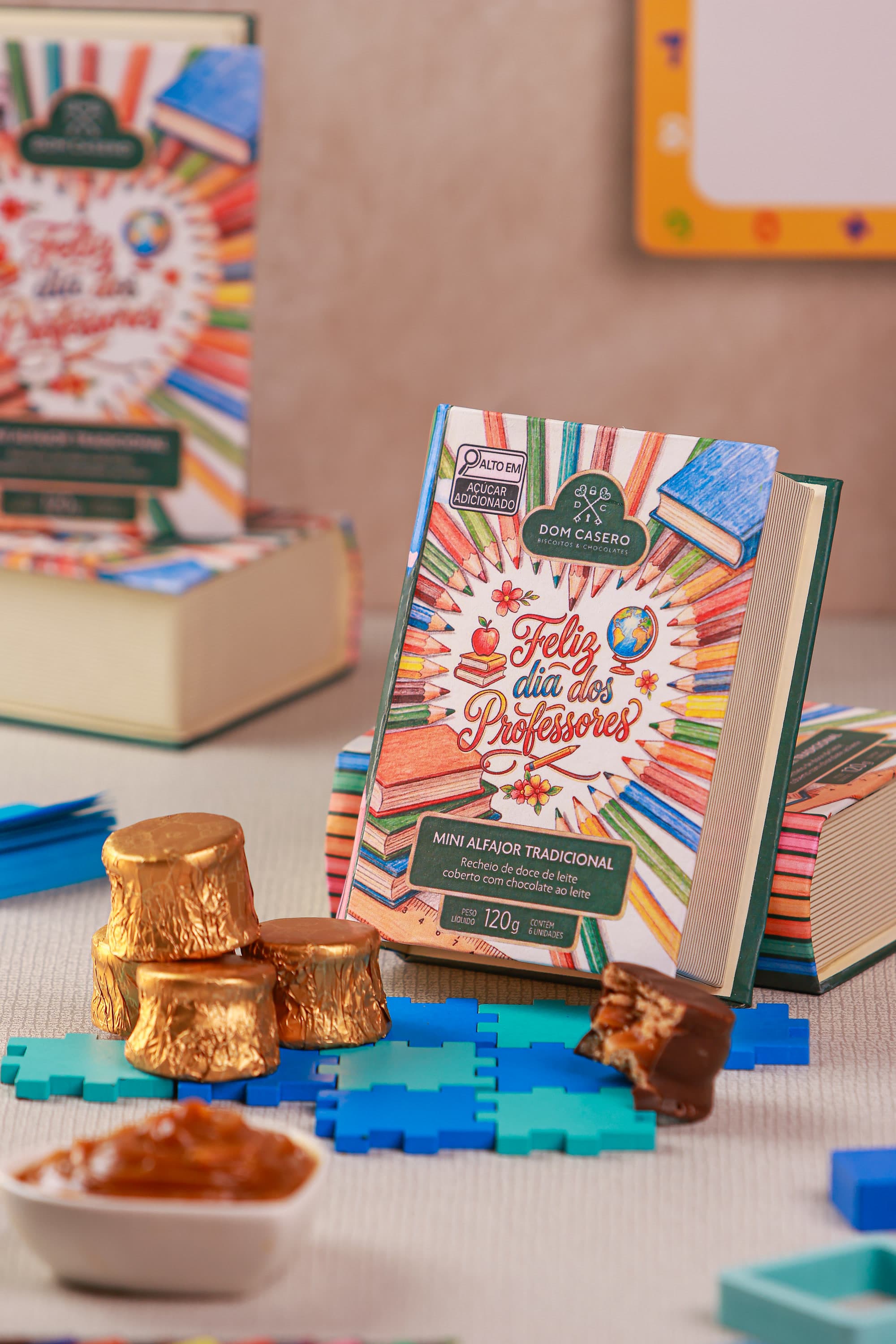 Livro Encantado com Alfajor de Doce de Leite - 120g