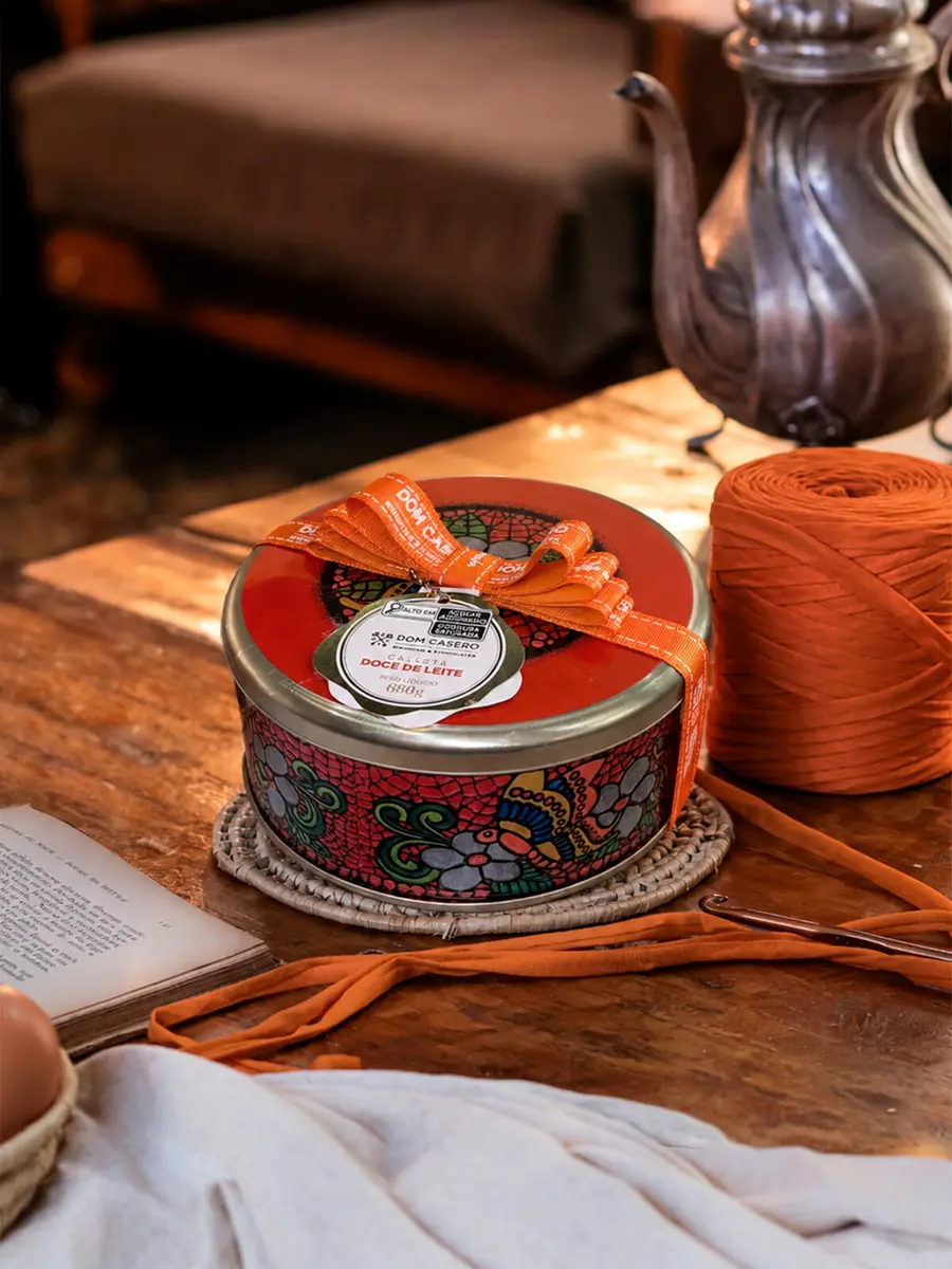 Lata Mosaico Laranja - 680g
