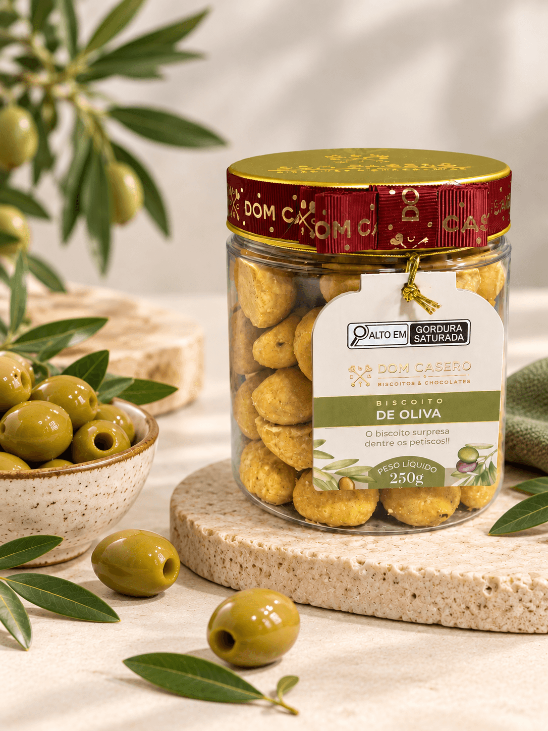 Biscoito de Azeitona - Pote 250g