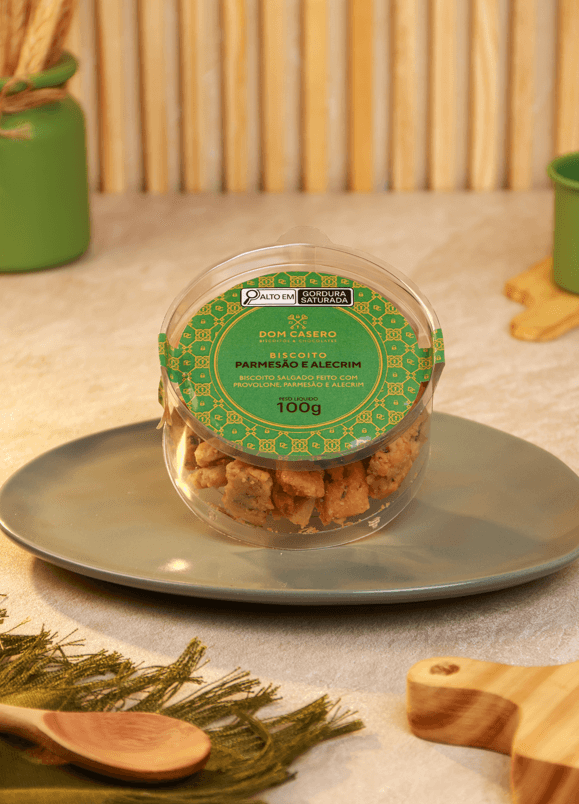 Biscoito Parmesão e Alecrim - 100g